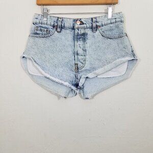 REVICE Light Wash Denim Jean Shorts